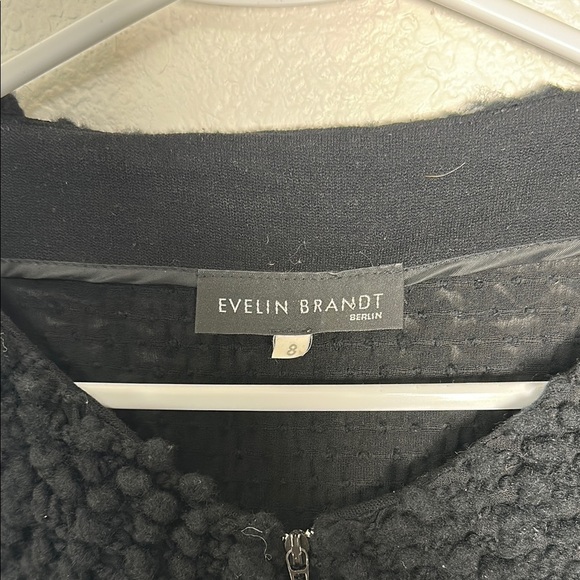 Evelin Brandt Black Textured Zipup 8 - Picture 3 of 8